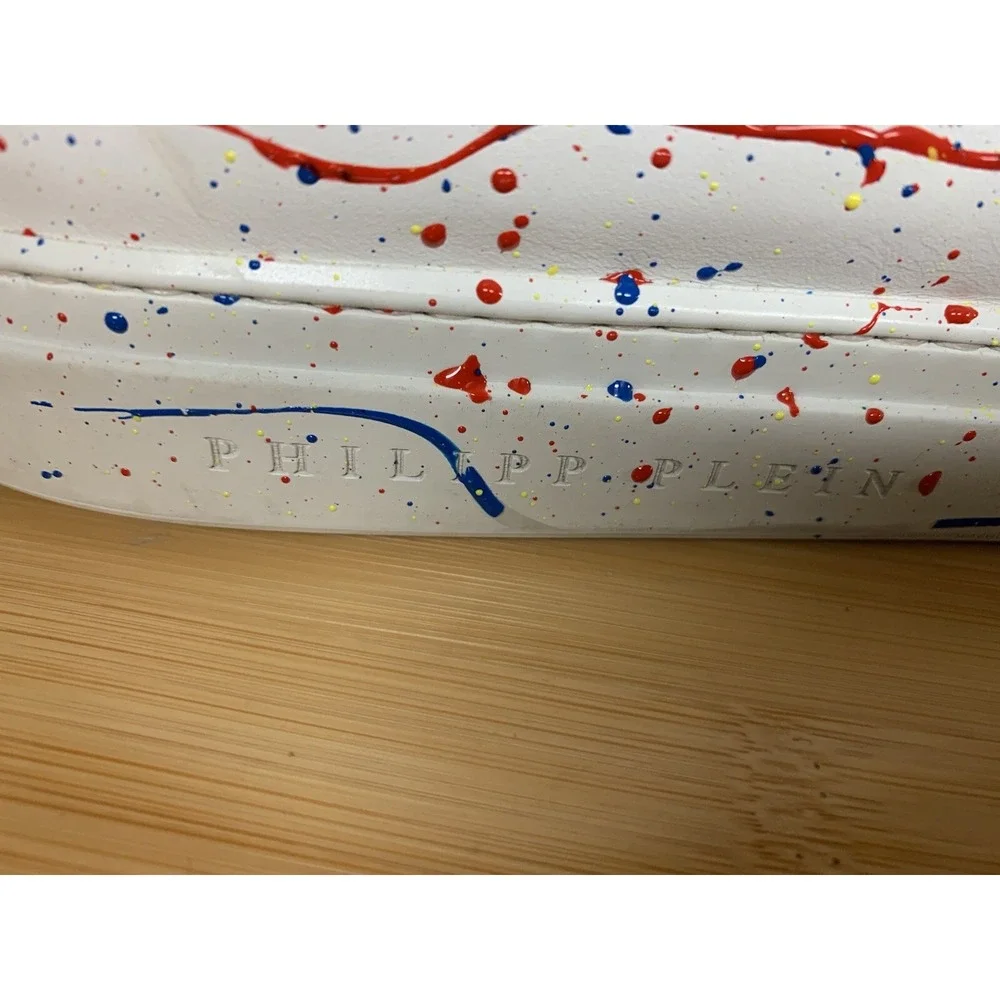 RARE 🚀 Philipp Plein Splatter Paint Sneakers Fashion‎ Sneakers